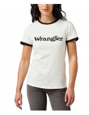 T-shirt Wrangler RINGER TEE 112355287 Worn White