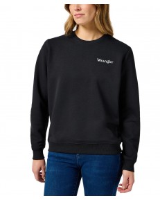 Bluza Wrangler REGULAR SWEAT 112355292 Black