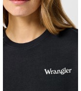 Bluza Wrangler REGULAR SWEAT 112355292 Black