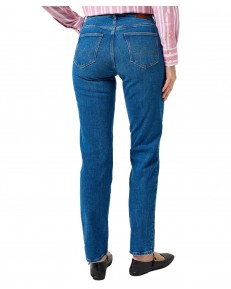 Jeansy Wrangler Straight 112355306 Blue Abyss