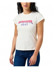 T-shirt Wrangler SHRUNKEN BAND TEE 112355334 Worn White