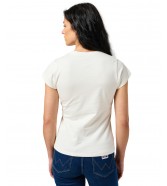 T-shirt Wrangler SHRUNKEN BAND TEE 112355334 Worn White
