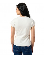 T-shirt Wrangler SHRUNKEN BAND TEE 112355334 Worn White