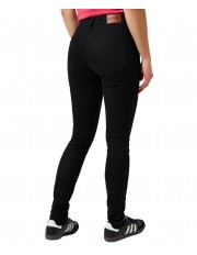 Jeansy Wrangler High Skinny 112355388 Noir