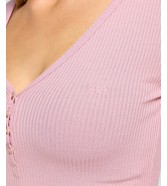 Koszulka Lee LS HENLEY 112355427 Pretty Plum