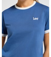 T-shirt Lee RINGER TEE 112355430 Midcentury Blue