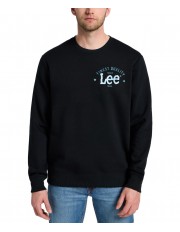 Bluza Lee LOGO CREW SWS 112355660 Jet Black