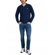 Koszulka Lee LS PIQUE POLO 112355666 Mood Indigo