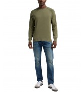 Sweter Lee CLEAN RAGLAN SWEATER 112355673 Mercantile Green