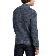 Sweter Lee HALF ZIP KNIT 112355674 Mood Indigo