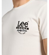 T-shirt Lee SS WORKING WEST TEE 112355887 Ecru