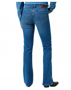 Jeansy Wrangler Bootcut 112356394 Vintage Blue