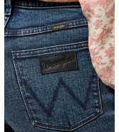 Jeansy Wrangler Fierce Flare 112356416 Blue Smoke