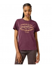 T-shirt Wrangler REGULAR TEE 112356447 Italian Plum