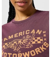 T-shirt Wrangler REGULAR TEE 112356447 Italian Plum
