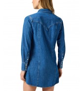 Sukienka Wrangler REGULAR LS DENIM DRESS 112356498 Petrified