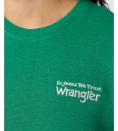 Bluza Wrangler REGULAR SWEAT 112356509 Verdant Green