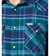 Koszula Wrangler LS WESTERN SHIRT 112356766 Deep Teal