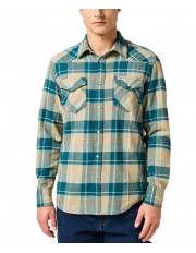 Koszula Wrangler FLANNEL WESTERN SHIRT 112356768 Chinchilla