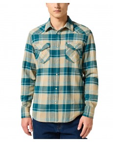 Koszula Wrangler FLANNEL WESTERN SHIRT 112356768 Chinchilla