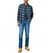 Koszula Wrangler 1 PKT FLANNEL SHIRT 112356769 Dusty Olive