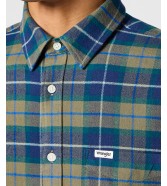 Koszula Wrangler 1 PKT FLANNEL SHIRT 112356769 Dusty Olive