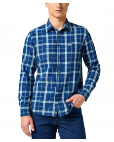 Koszula Wrangler 1 PKT SHIRT 112357231 Green Indigo