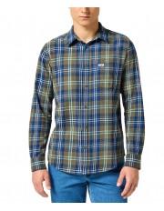 Koszula Wrangler 1 PKT SHIRT 112357239 Green Blue