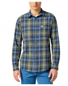 Koszula Wrangler 1 PKT SHIRT 112357239 Green Blue