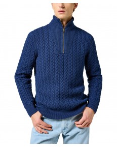 Sweter Wrangler HALF ZIP KNIT 112357291 Navy