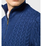 Sweter Wrangler HALF ZIP KNIT 112357291 Navy