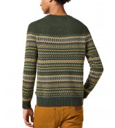 Sweter Wrangler FAIRISLE SWEATER 112357294 Verdant Green