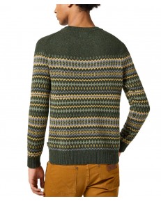 Sweter Wrangler FAIRISLE SWEATER 112357294 Verdant Green