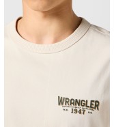 T-shirt Wrangler SS TEE 112357360 Vintage White