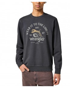 Bluza Wrangler CREW SWEAT 112357385 Faded Black