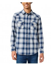 Koszula Wrangler WESTERN SHIRT 112357398 Blue Shadow