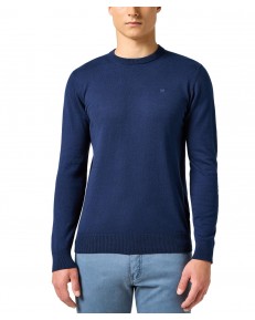 Sweter Wrangler KNIT SWEATER 112357427 Navy