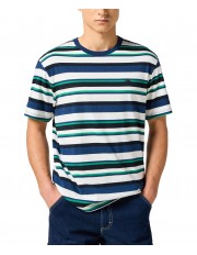 T-shirt Wrangler SS STRIPE TEE 112357450 Navy