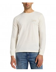 Koszulka Lee LS WOBBLY LOGO TEE 112358003 Ecru