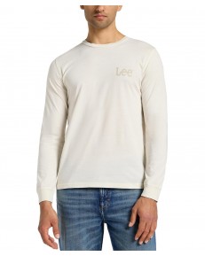 Koszulka Lee LS WOBBLY LOGO TEE 112358003 Ecru