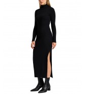 Sukienka Lee KNITTED DRESS 112358303 Black