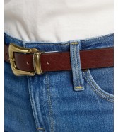 Pasek Lee BUCKLE BELT 112358307 Dark Brown