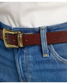 Pasek Lee BUCKLE BELT 112358307 Dark Brown