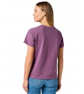 T-shirt Wrangler DRAPEY V-NECK TEE 112362318 Berry