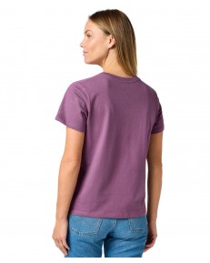 T-shirt Wrangler DRAPEY V-NECK TEE 112362318 Berry