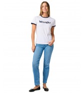 T-shirt Wrangler RINGER TEE 112362321 White