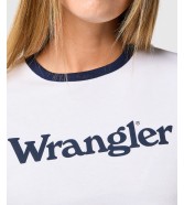 T-shirt Wrangler RINGER TEE 112362321 White