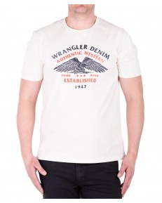 T-shirt Wrangler AMERICANA TEE 112362392 Vintage White