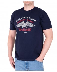 T-shirt Wrangler AMERICANA TEE 112362394 Navy