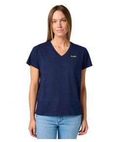 T-shirt Wrangler DRAPEY V-NECK TEE 112362546 Navy